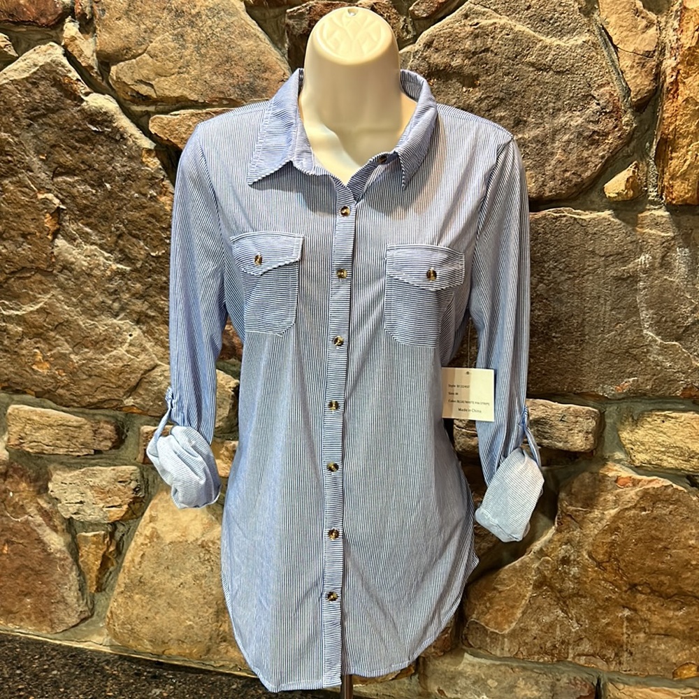 Pin Striped Blouse!